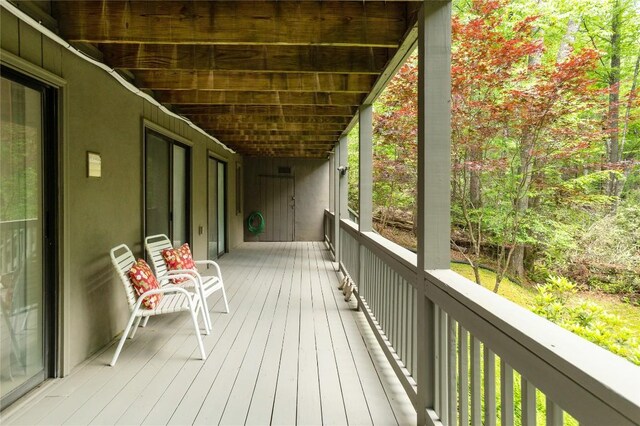 47 Red Bud Ct, Sapphire, NC 28774 - view of wooden terrace