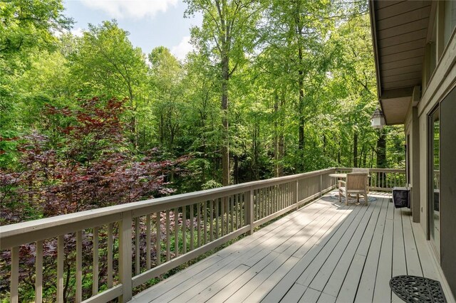 47 Red Bud Ct, Sapphire, NC 28774 - deck with a view of trees