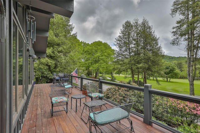226 Sky Lake Dr, Highlands, NC 28741 - deck with outdoor dining space