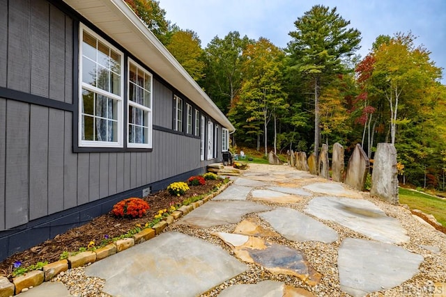 view of home's exterior featuring a patio area