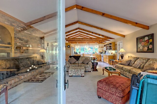 70 Fairway Ln, Sky Valley, GA 30537 - view of carpeted living area