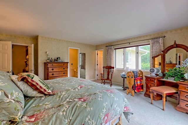 70 Fairway Ln, Sky Valley, GA 30537 - bedroom with wallpapered walls and carpet flooring
