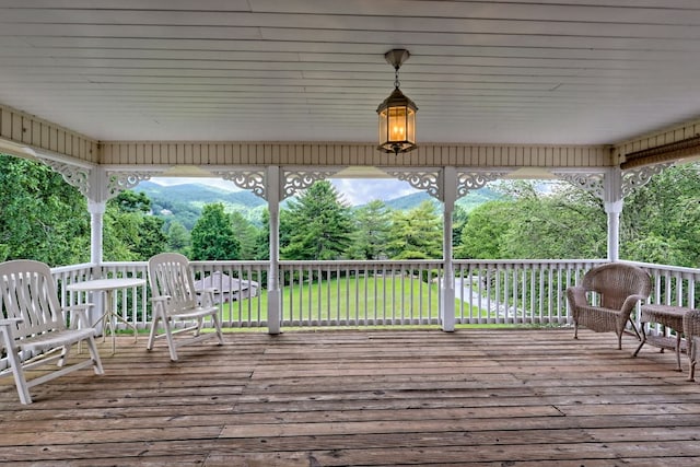 70 Fairway Ln, Sky Valley, GA 30537 - view of deck