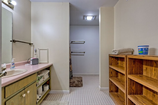 70 Fairway Ln, Sky Valley, GA 30537 - bathroom with vanity and tile patterned floors