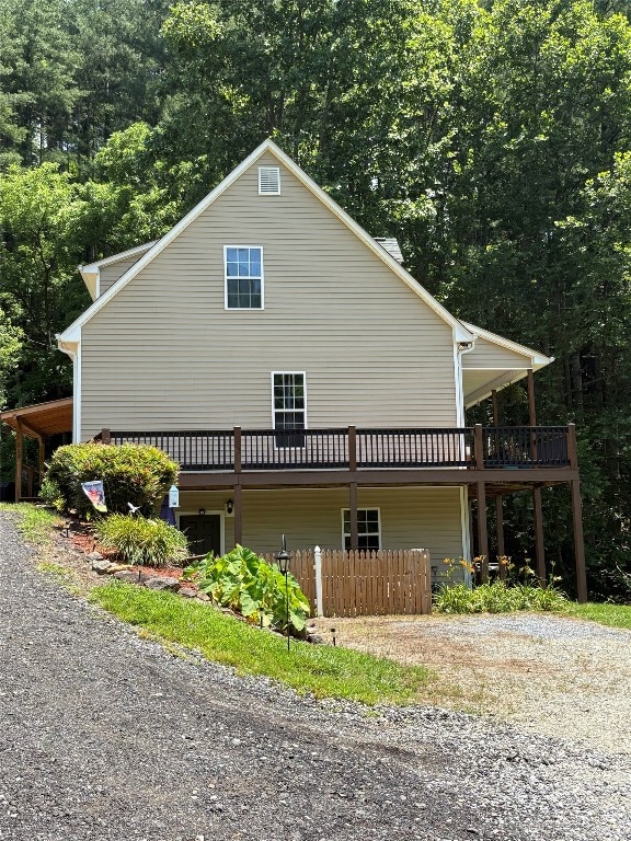 210 Triple Fork Rd, Cullowhee, NC 28723 - view of side of property with driveway