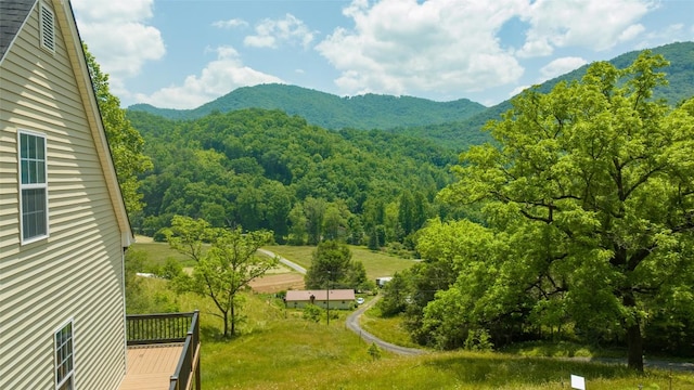 210 Triple Fork Rd, Cullowhee, NC 28723 - view of mountain backdrop with a forest