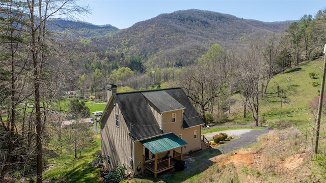210 Triple Fork Rd, Cullowhee, NC 28723 - view of mountain backdrop with a forest