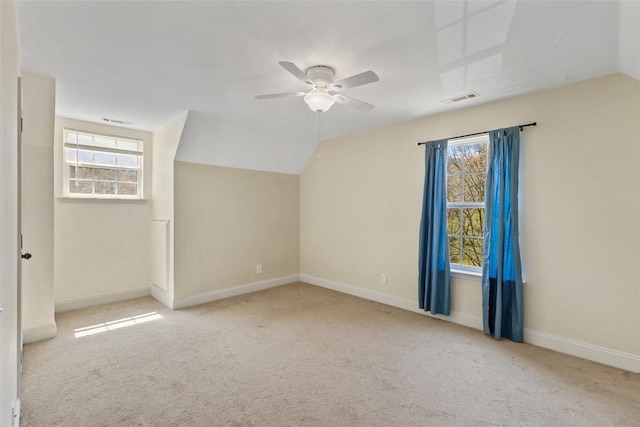 210 Triple Fork Rd, Cullowhee, NC 28723 - bonus room with carpet, ceiling fan, and vaulted ceiling