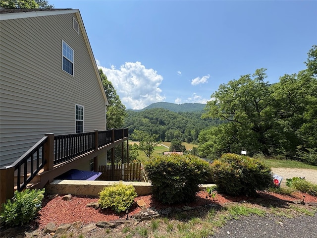 210 Triple Fork Rd, Cullowhee, NC 28723 - view of yard with a mountain view