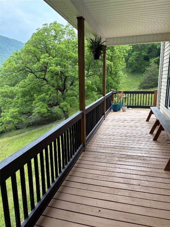 210 Triple Fork Rd, Cullowhee, NC 28723 - view of wooden deck
