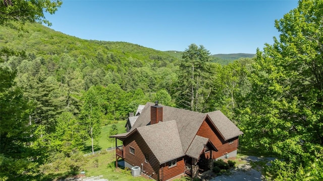 1318 Shortoff Rd, Highlands, NC 28741 - view from above of property with a heavily wooded area