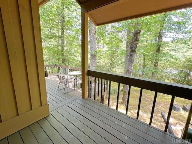 view of wooden terrace