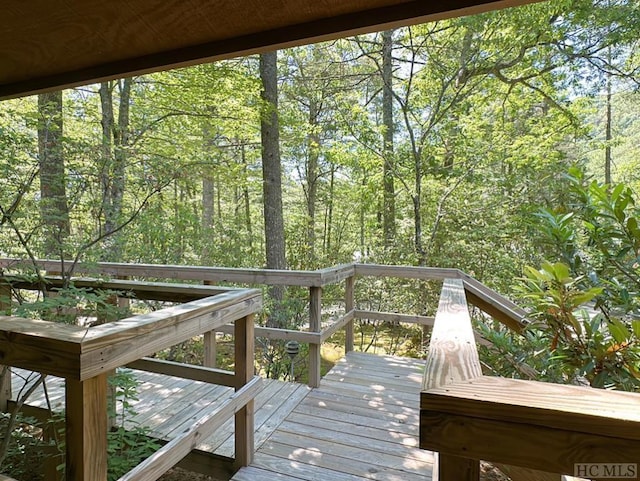 view of wooden terrace