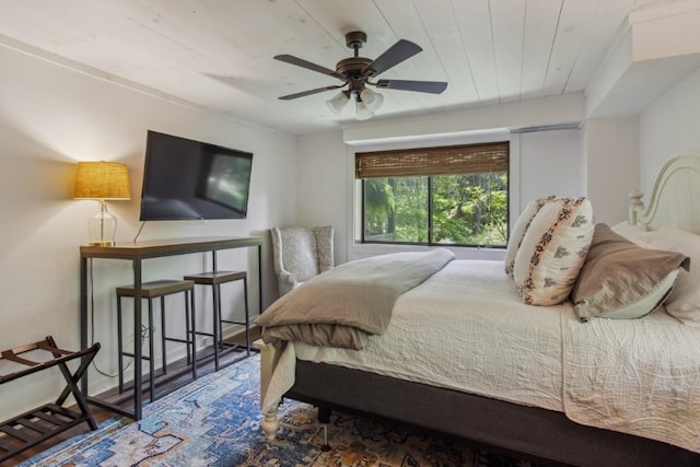 15 Elm Ct, Highlands, NC 28741 - bedroom with wooden ceiling