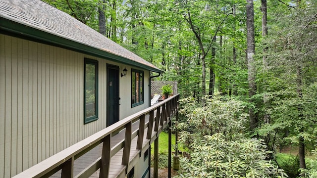 145 Mount Lori Dr, Highlands, NC 28741 - view of home's exterior with roof with shingles and a forest view
