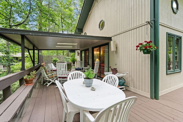 145 Mount Lori Dr, Highlands, NC 28741 - deck with outdoor dining space