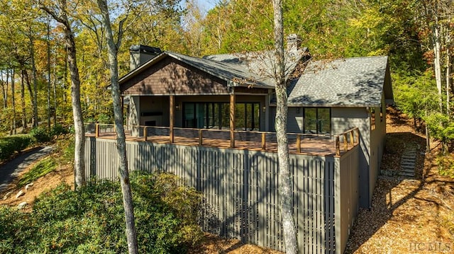 view of rear view of house