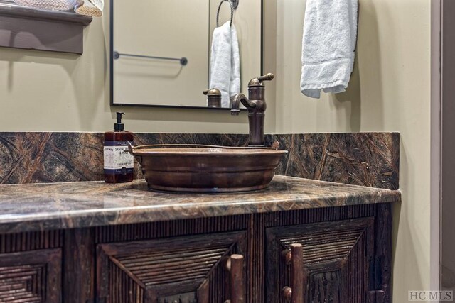 bathroom featuring vanity