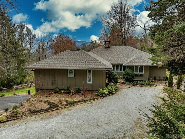 view of ranch-style home