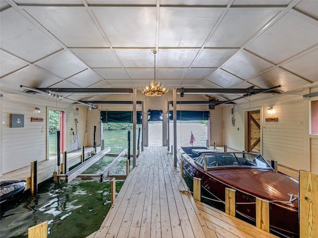 145 Island Point Rd, Lake Toxaway, NC 28747 - dock with boat lift and electric panel