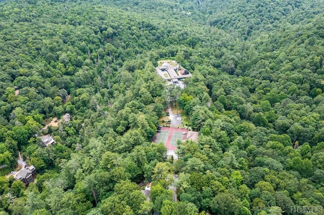 aerial view with a view of trees