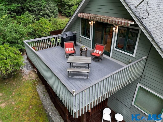 178 Whetstone Gap Rd, Lake Toxaway, NC 28747 - wooden deck featuring stairway