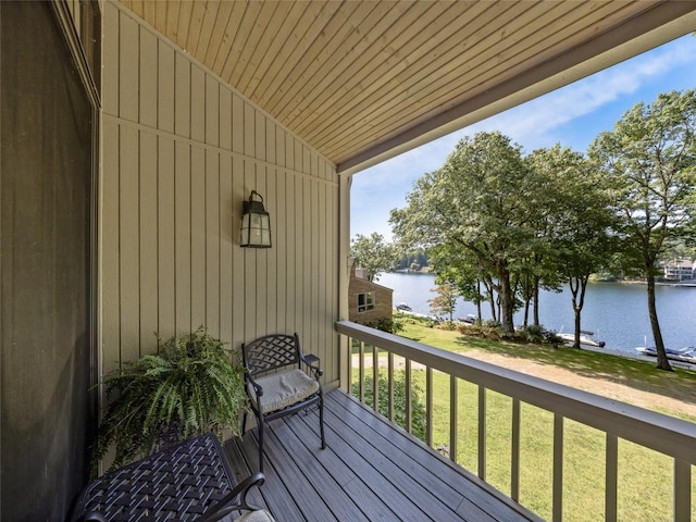 64 Toxaway Shrs Unit 2, Lake Toxaway, NC 28747 - balcony with a water view