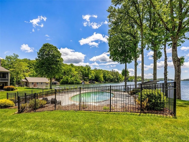 64 Toxaway Shrs Unit 2, Lake Toxaway, NC 28747 - view of swimming pool featuring a water view