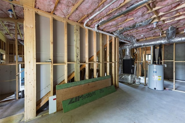 67 Chipmunk Trl, Glenville, NC 28736 - unfinished basement with water heater