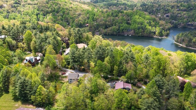 67 Chipmunk Trl, Glenville, NC 28736 - aerial overview of property's location featuring a forest and a large body of water