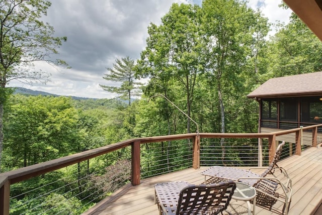 40 Piney Ridge Ct, Sapphire, NC 28774 - view of wooden terrace