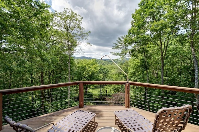 40 Piney Ridge Ct, Sapphire, NC 28774 - view of wooden deck