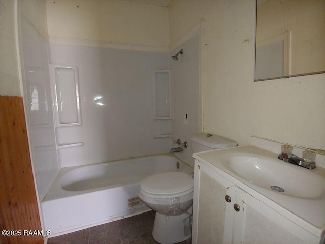 805 Edna St, New Iberia, LA 70560 - full bath with washtub / shower combination, vanity, and toilet