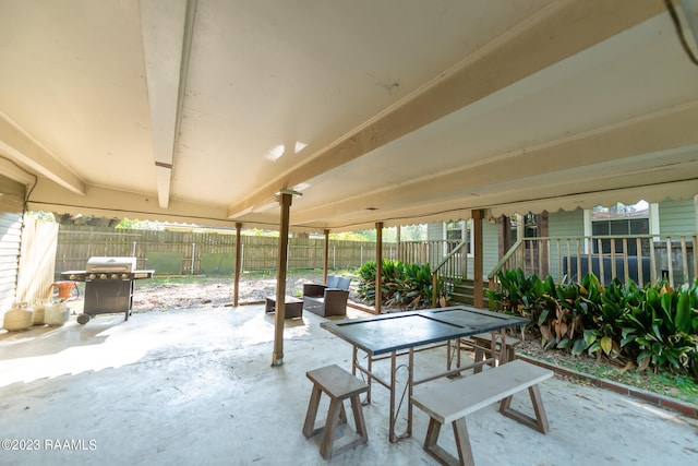 view of patio / terrace with grilling area