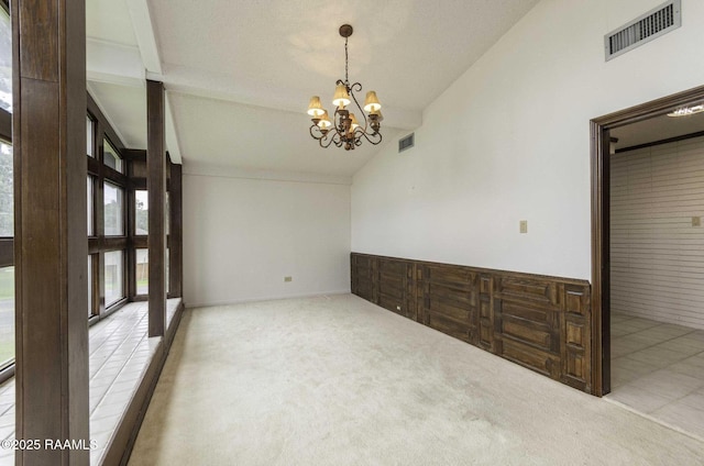 1721 Jane St, New Iberia, LA 70560 - unfurnished dining area featuring carpet flooring and a chandelier