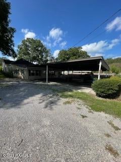 view of front of house with a carport