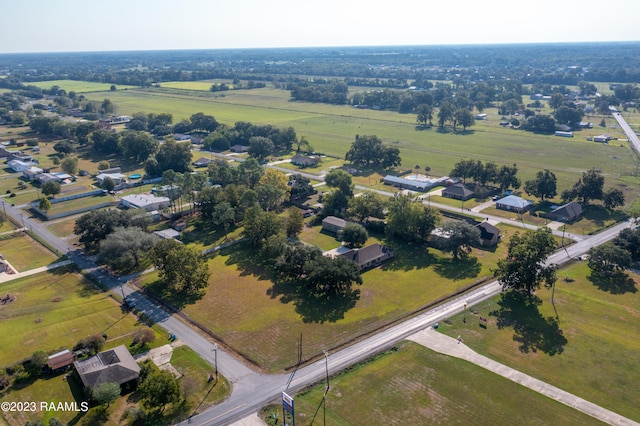 bird's eye view featuring a rural view