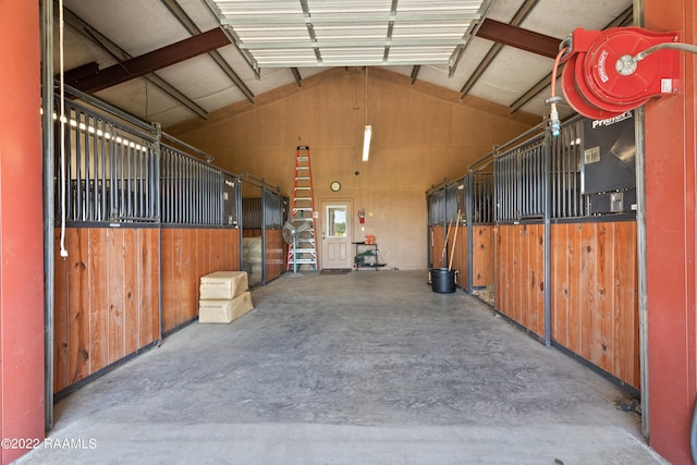 view of horse barn