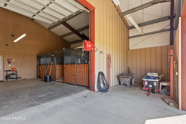 view of horse barn