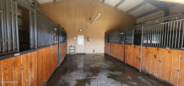 view of horse barn