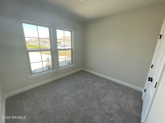 view of carpeted empty room