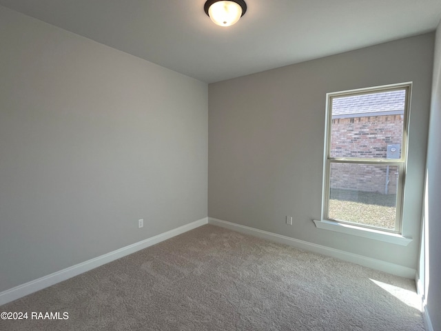 view of carpeted empty room