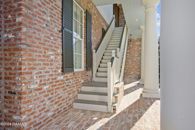 view of staircase