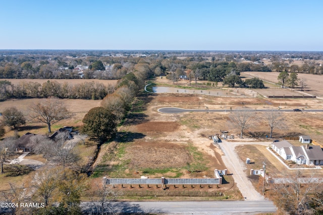 aerial view featuring a rural view