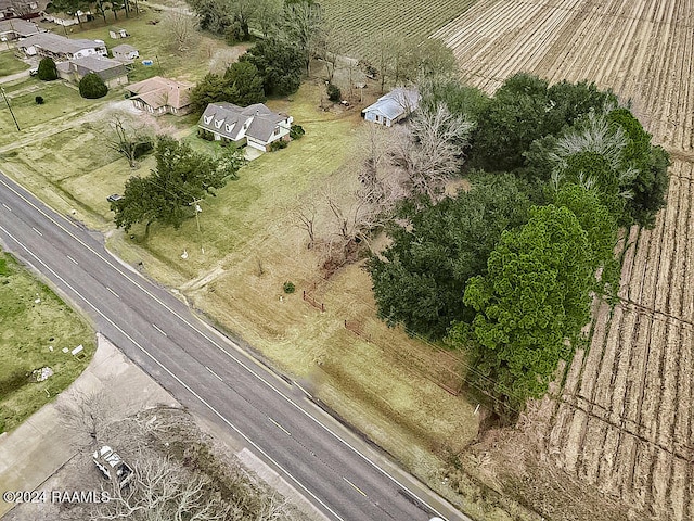 drone / aerial view featuring a rural view