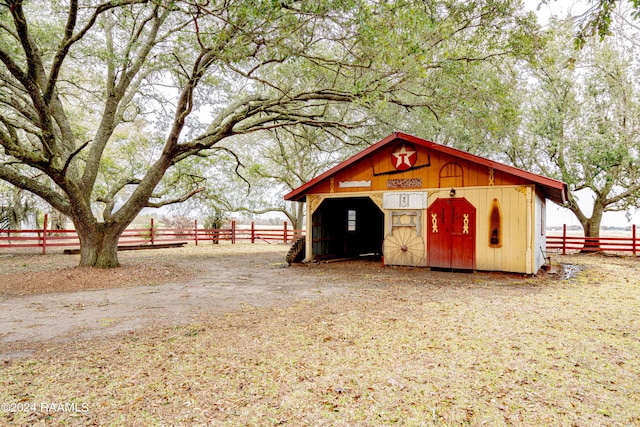 view of shed / structure