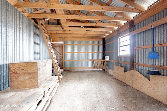 view of horse barn