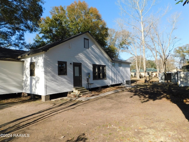 view of side of home