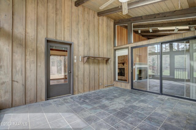 entrance to property featuring a patio area