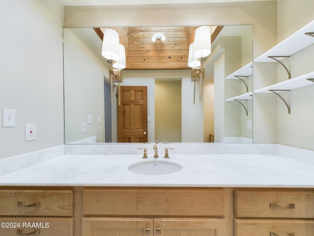 bathroom featuring vanity